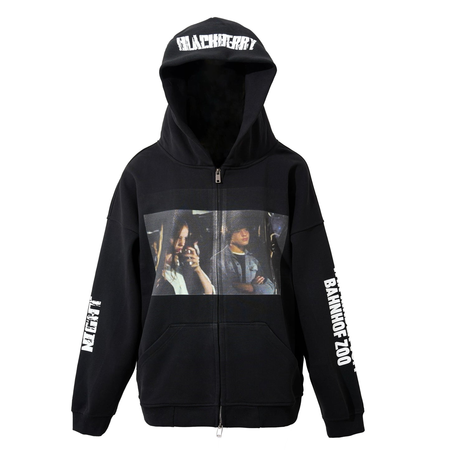 Dark line Christiane F Fallen Street print jacket