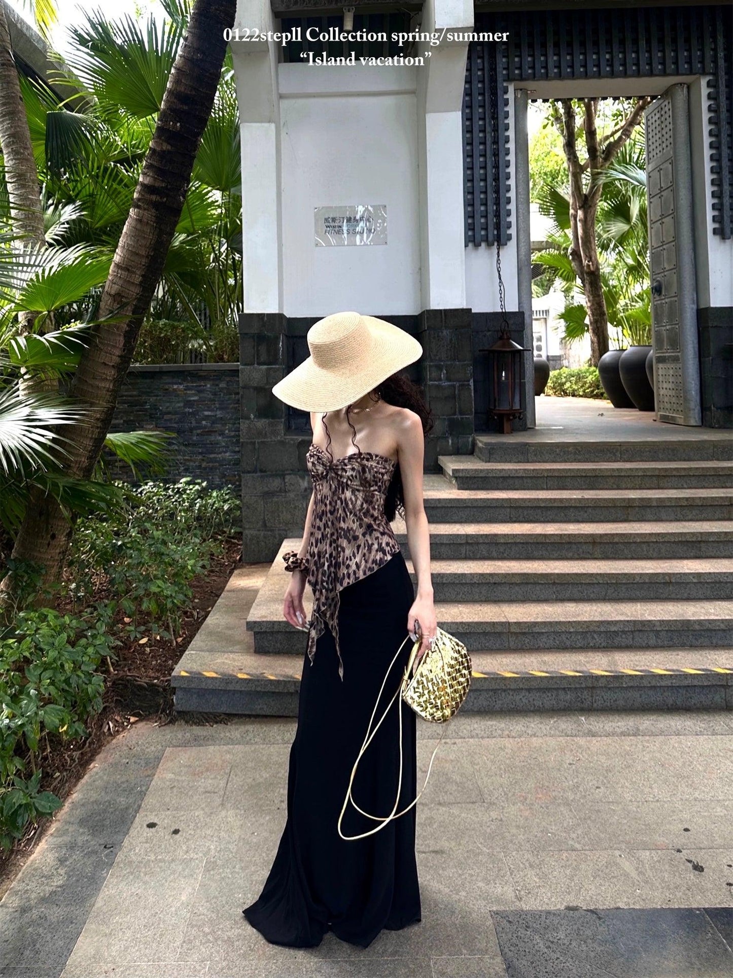 Black maxi skirt