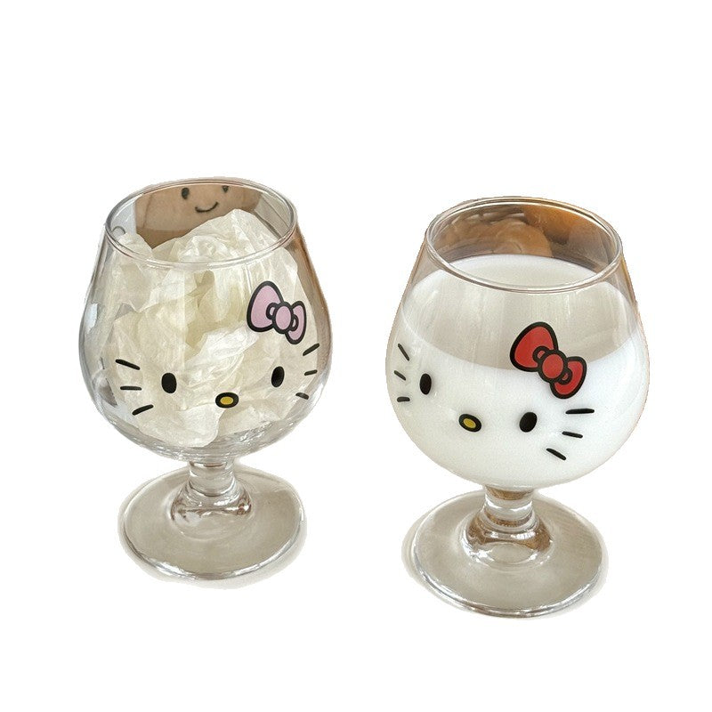 Hello Kitty wine glass