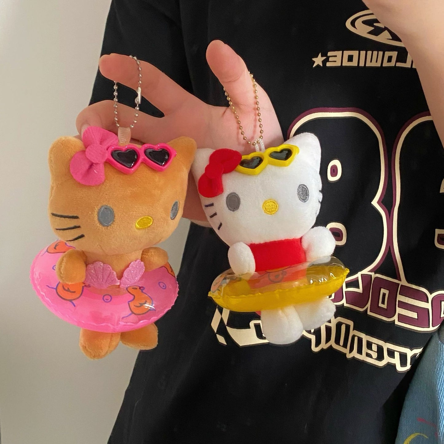 Swimming circle HelloKitty plush Charm