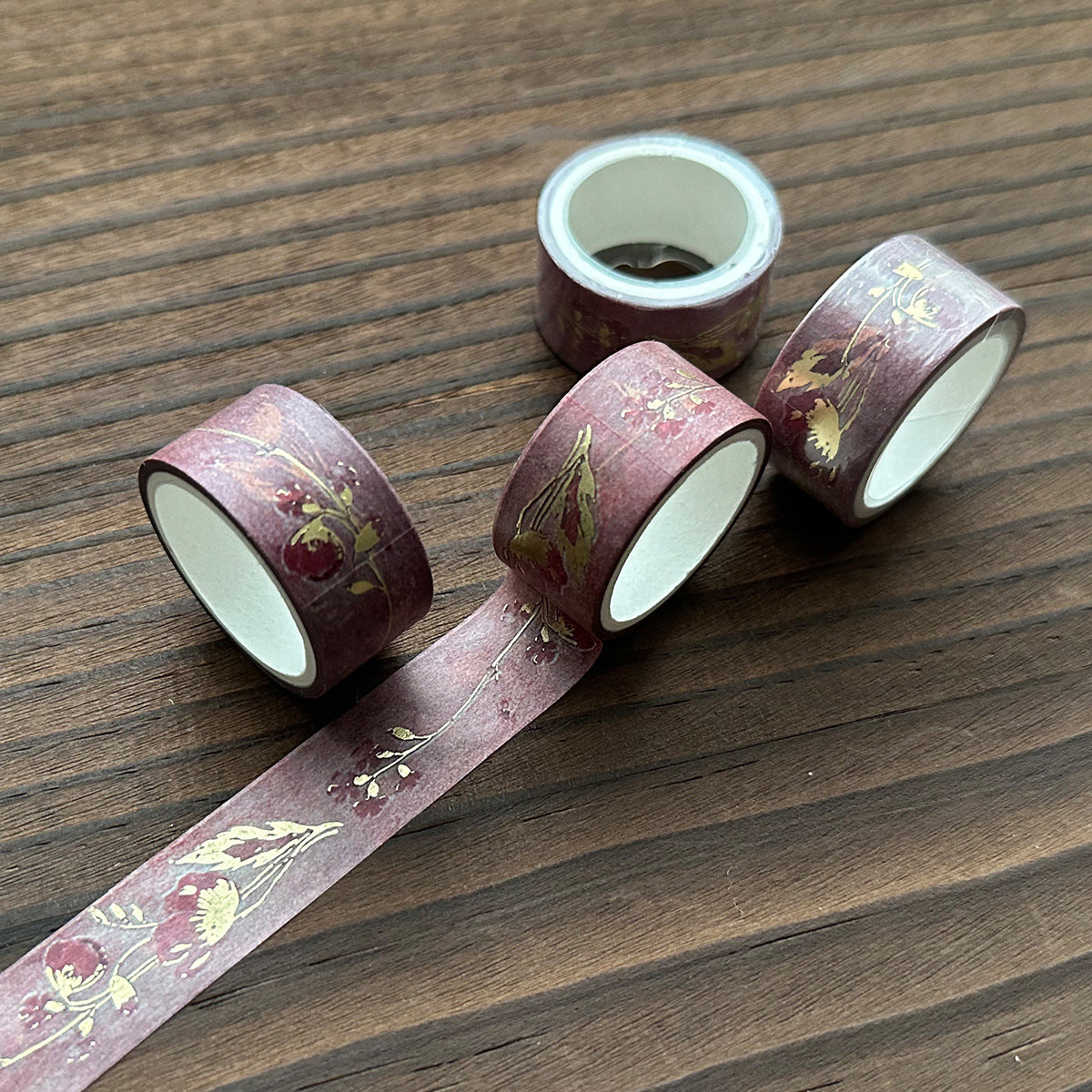 Vintage 6-roll hot stamping combination hand tent tape box