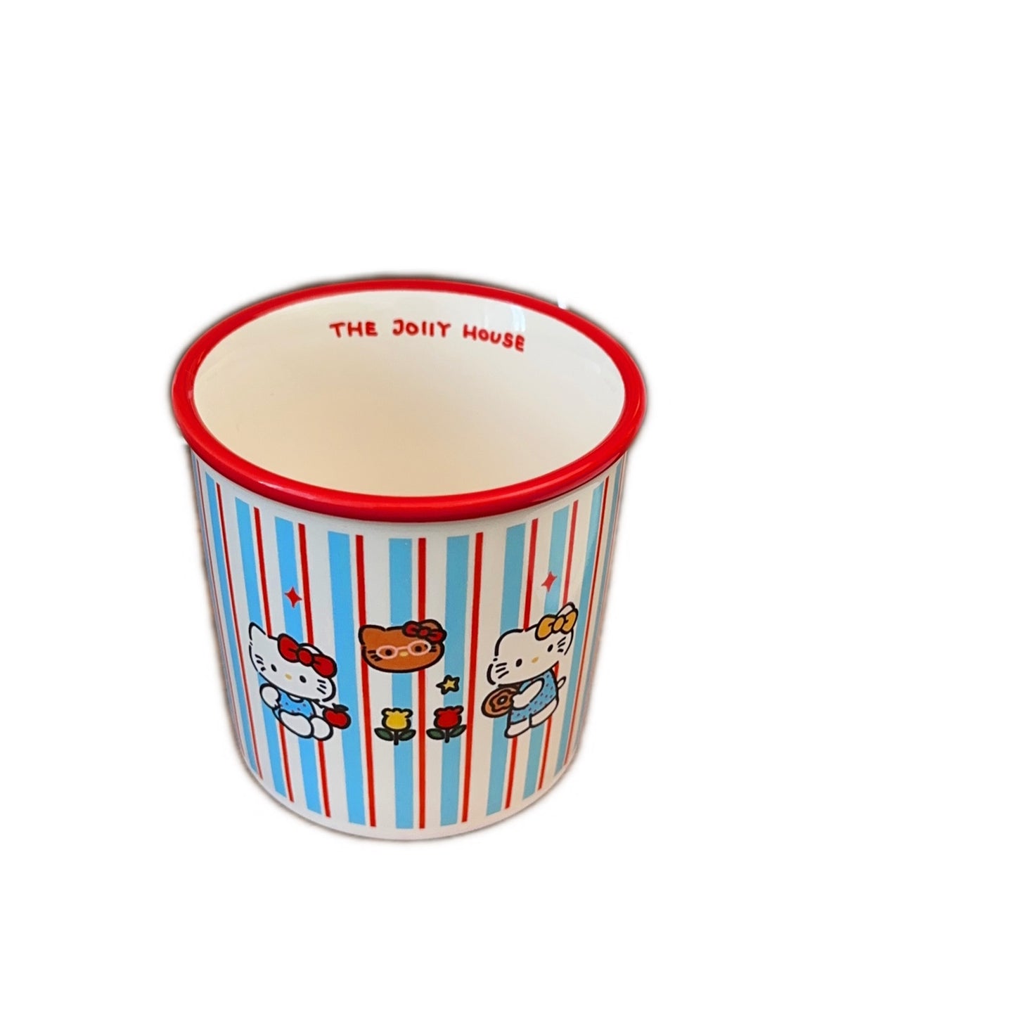 Striped Hello Kitty Ceramic Mug Gift Box