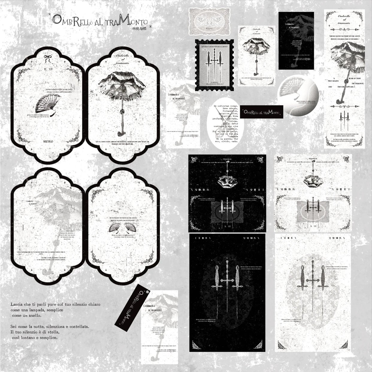 Sunset Umbrella * Medieval Dark Cultural Creation