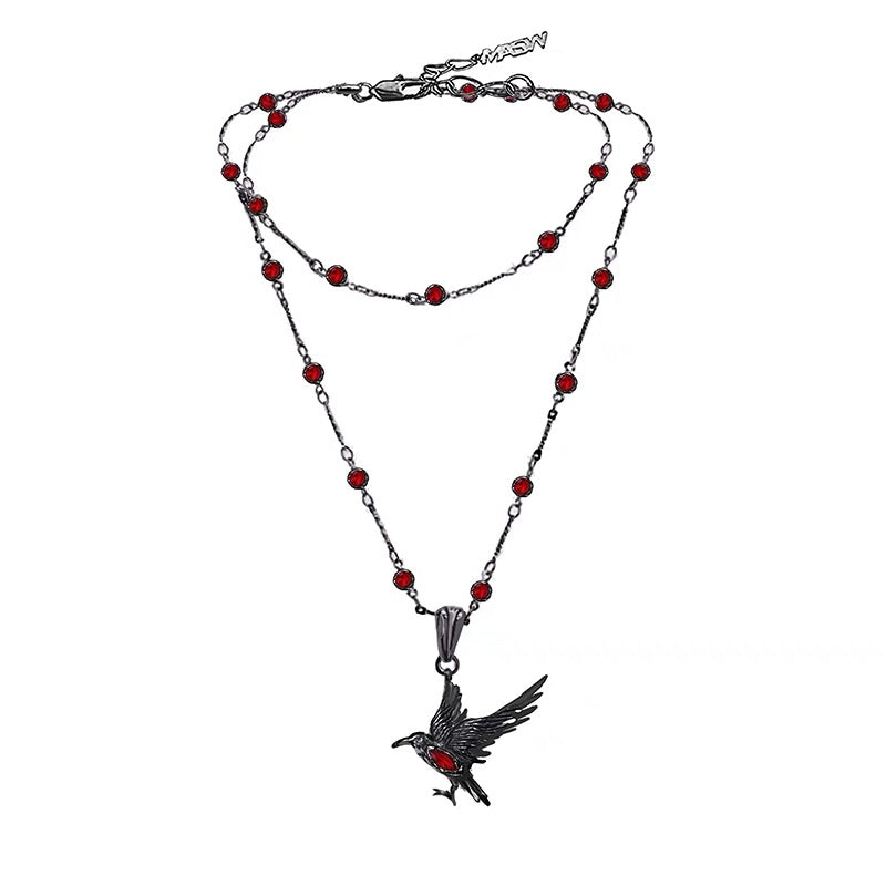 Qin Che Thorne Crow Stacks Necklace