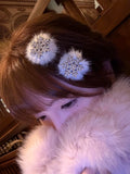 Frosty Fluff Snow Hair Clips
