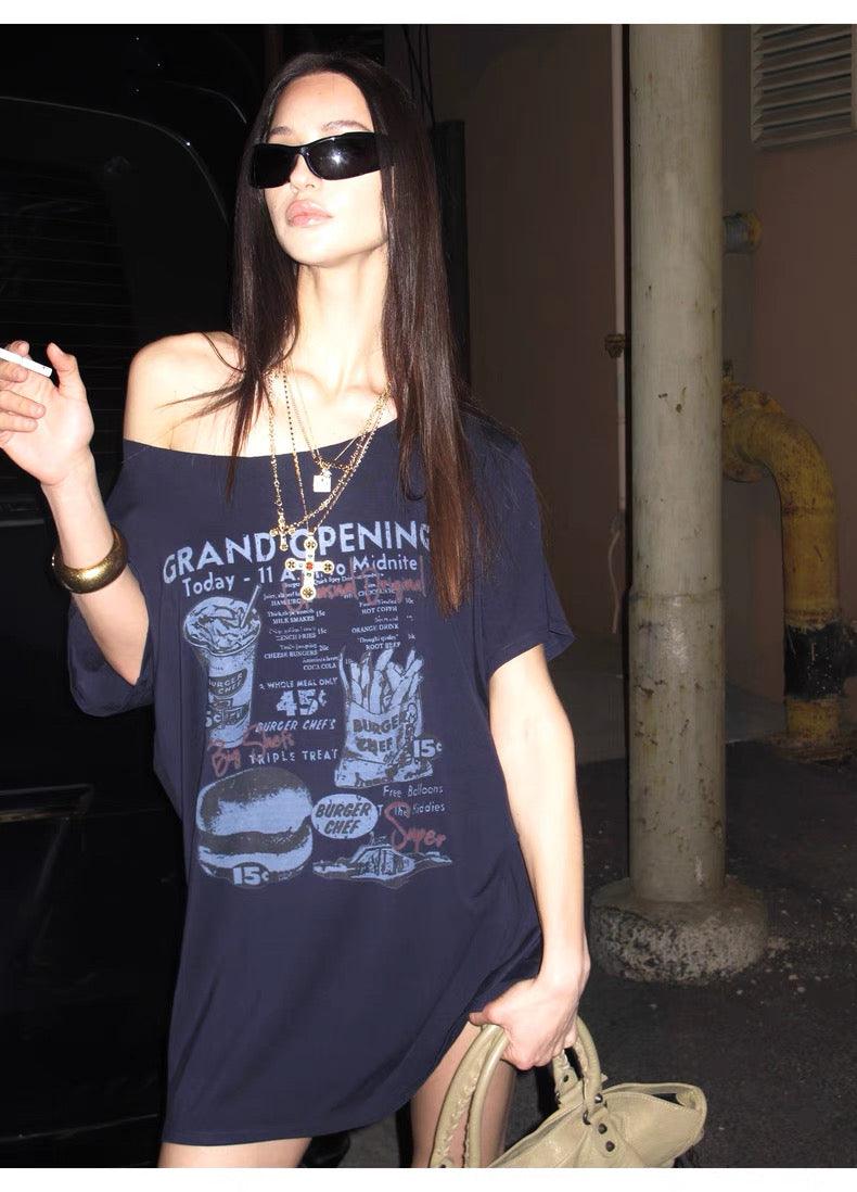 Letter print T