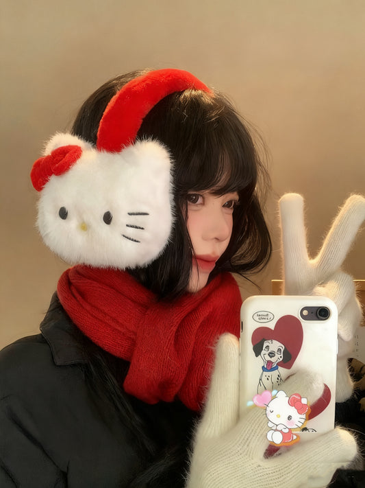 HelloKitty plush earmuffs