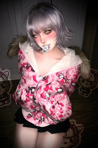 Hello Kitty Pink Camouflage Stand-Up Collar Jacket