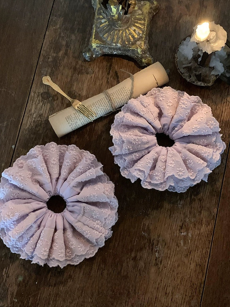 Purple French Scrunchie