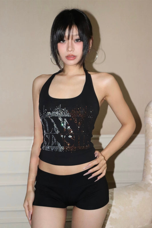 Neck strap hot diamond vest