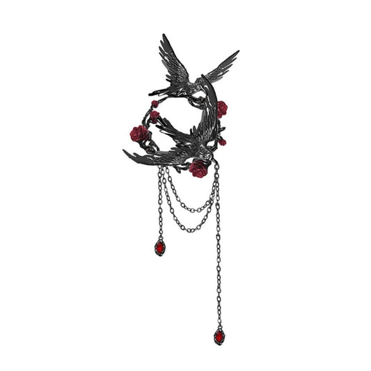 Qin Che throne crow brooch
