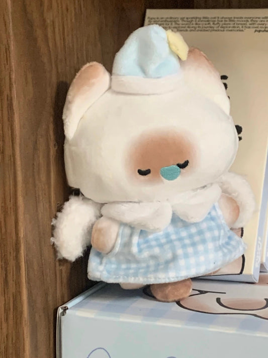 Mantou pupu cat good night angel doll plush charm