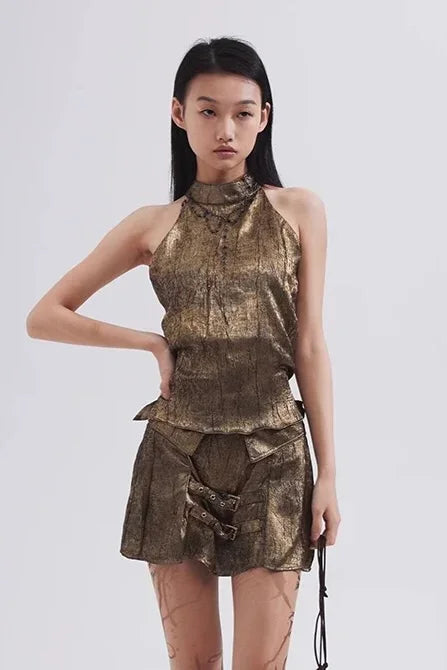 craft fabric wrinkled fabric gold set