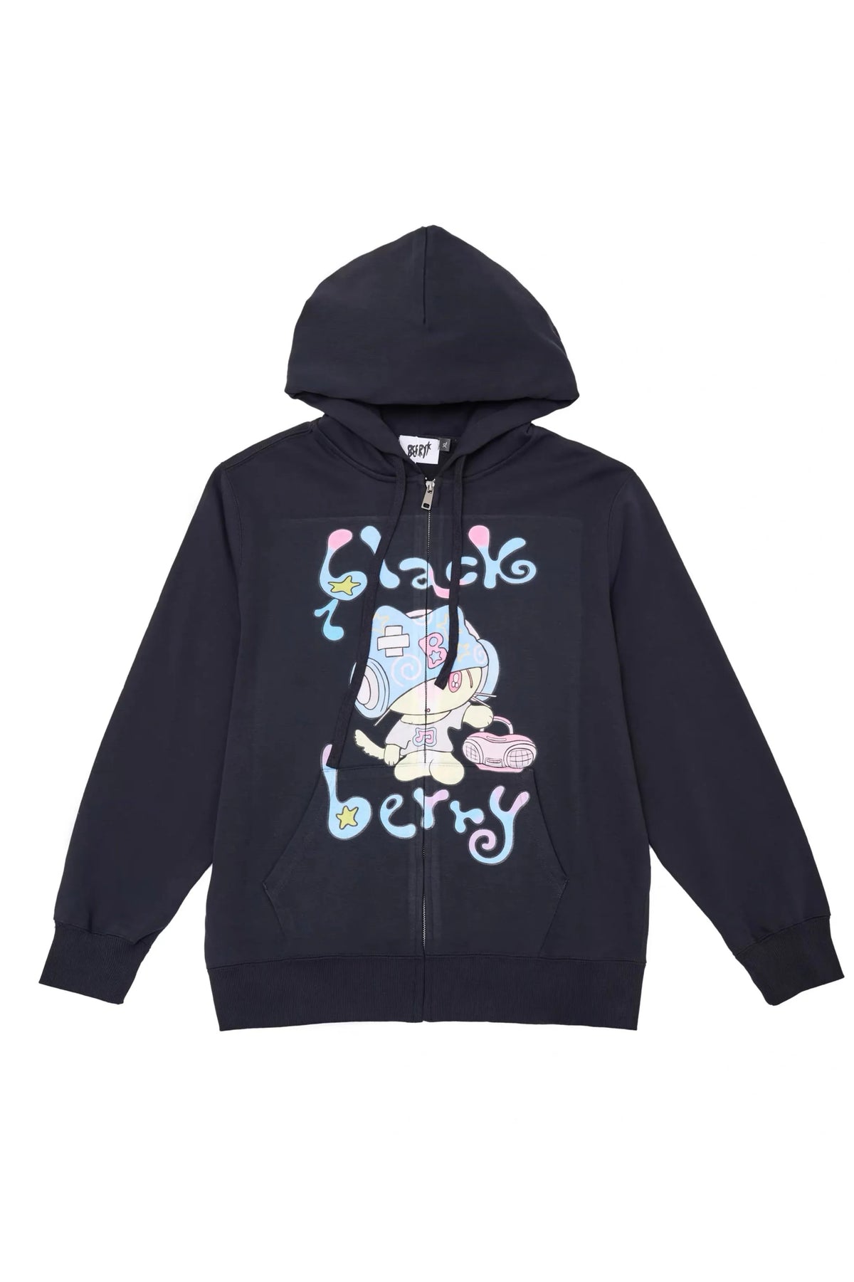 Black music cat coat