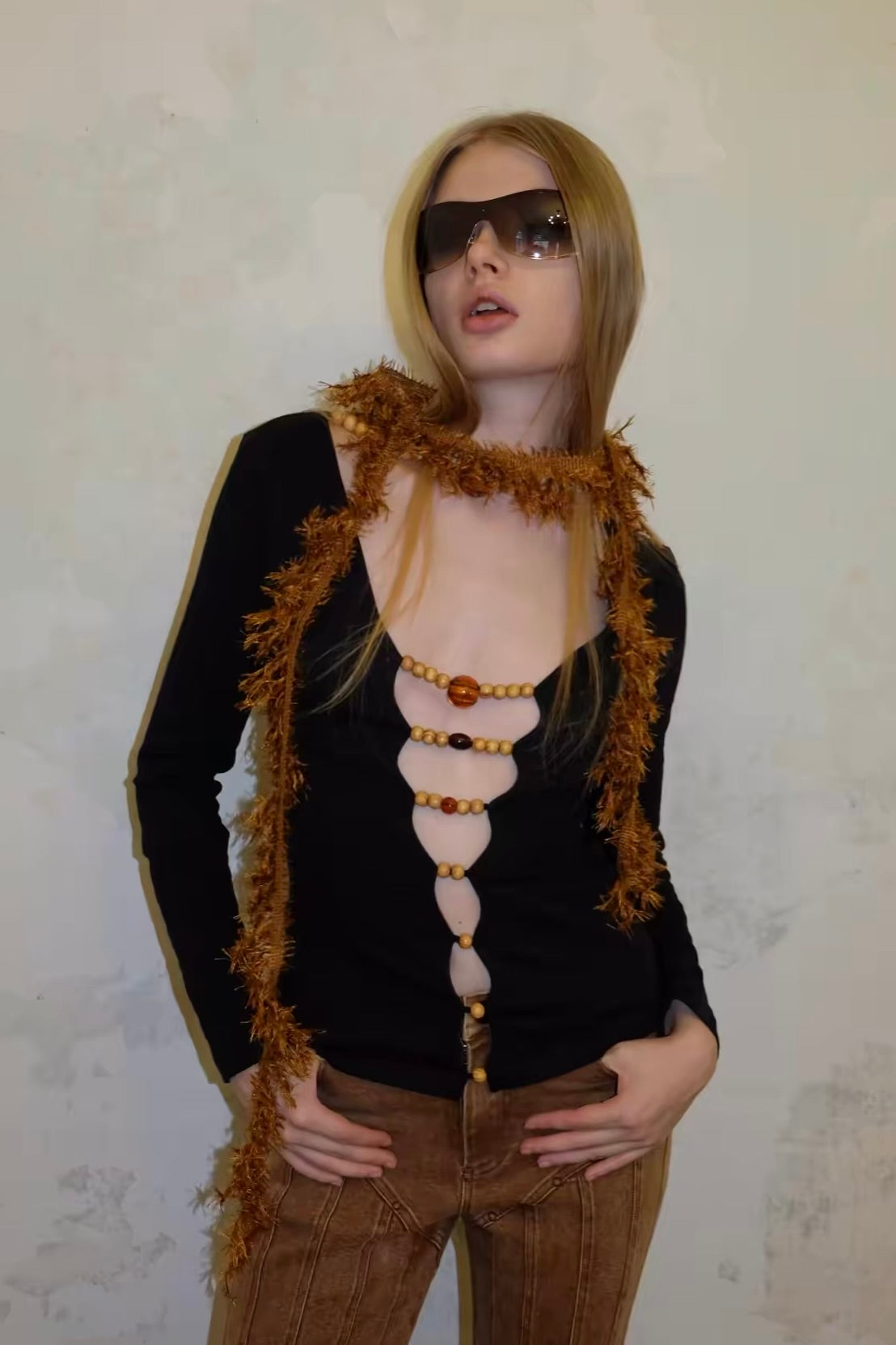 Zen wooden beads deconstruct top