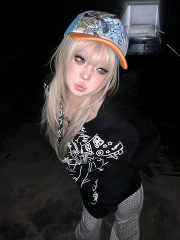 Black Rabbit Hoodie Jacket