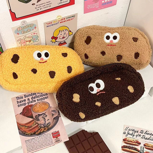 Cookie-shaped Pencil Case & Storage Bag