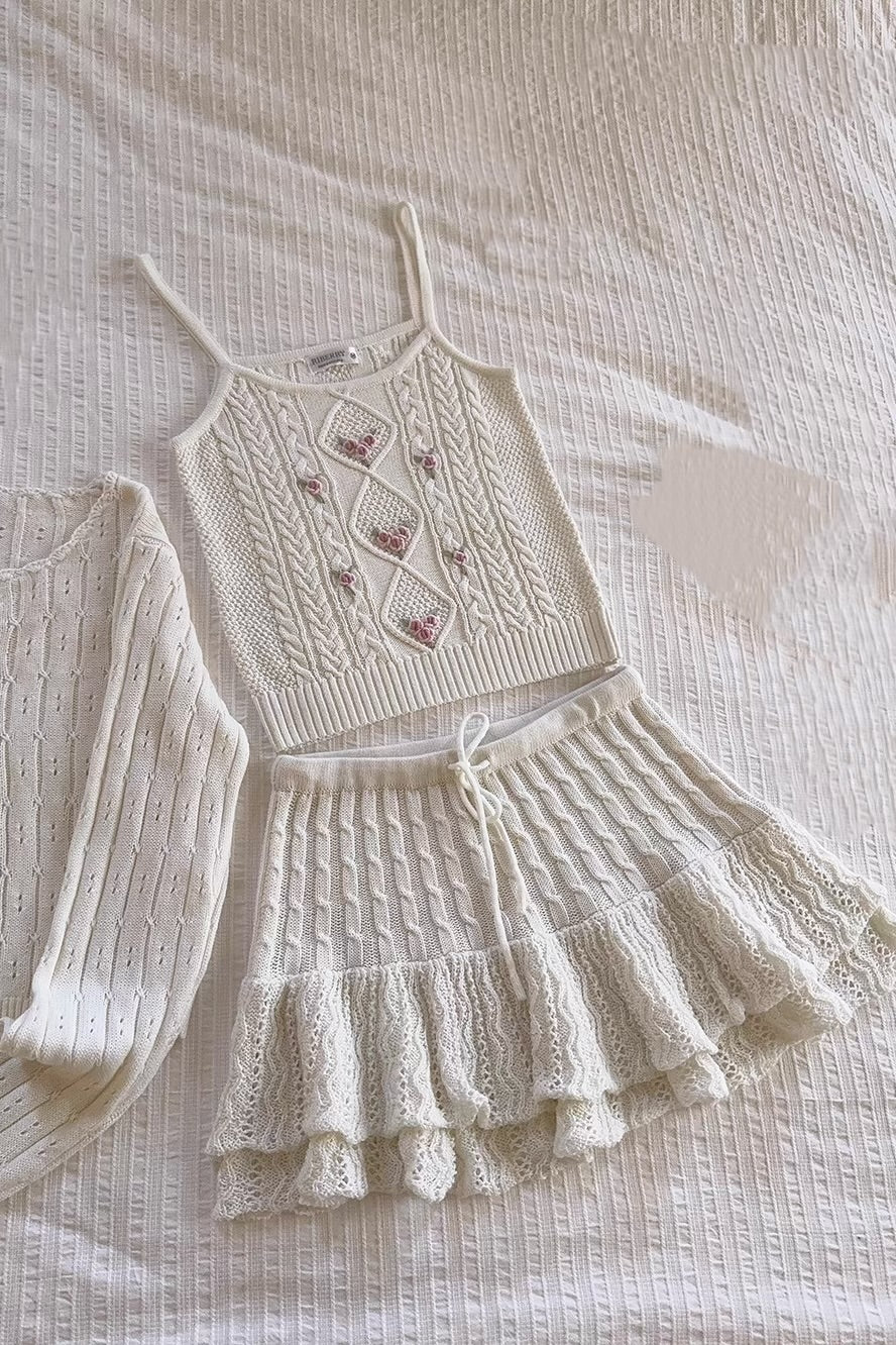 Handmade knitted cami