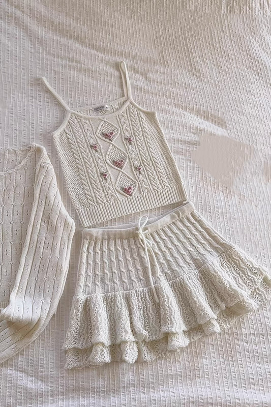 Handmade knitted cami