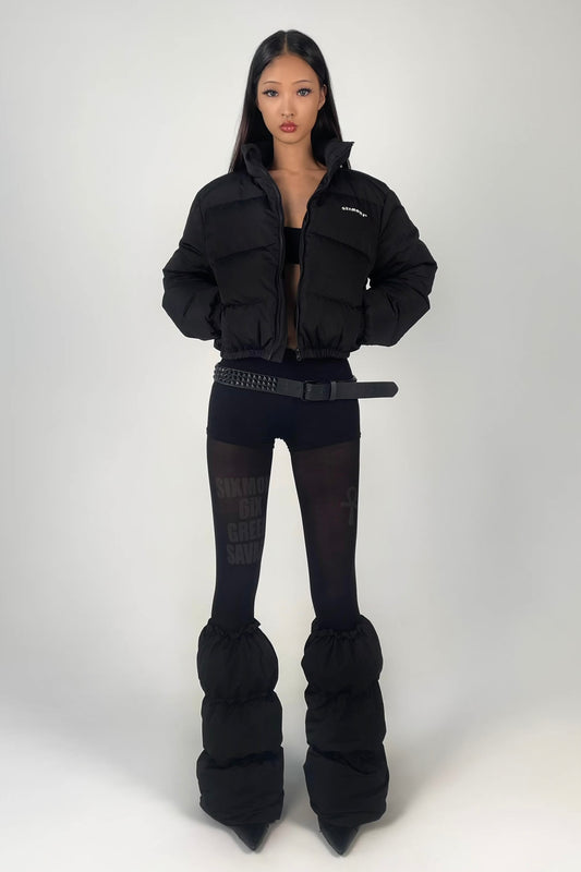 Elastic buckles enlarge leg warm