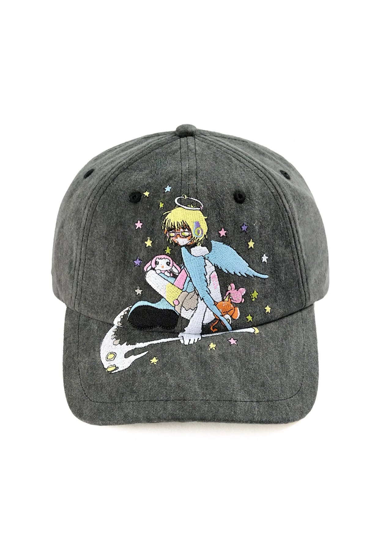 Grey Washed Angel Baseball Cap