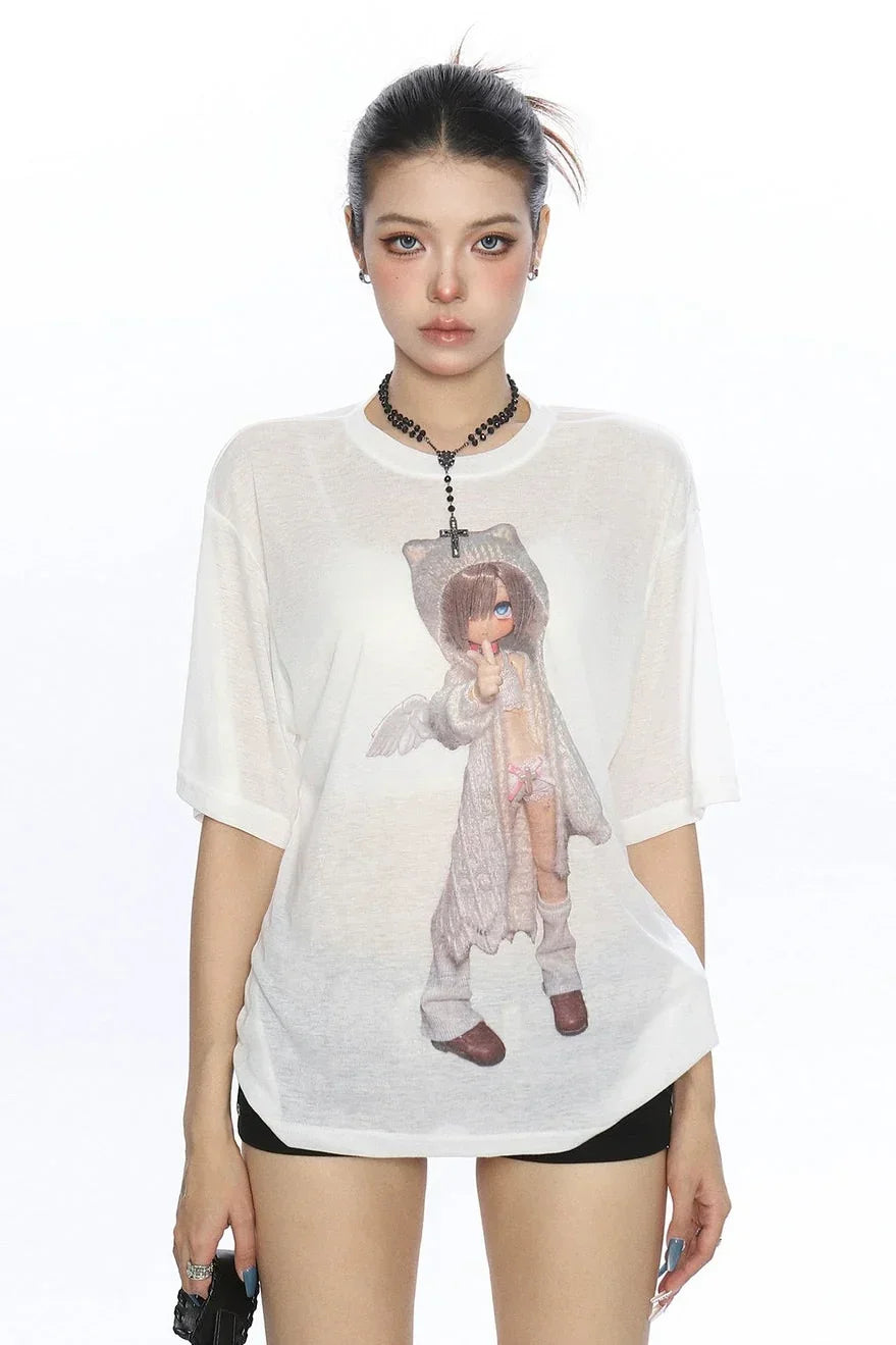 Abi Girl Printed Short sleeved Tee