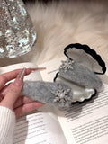 Snowflake Woolen Hair Clip