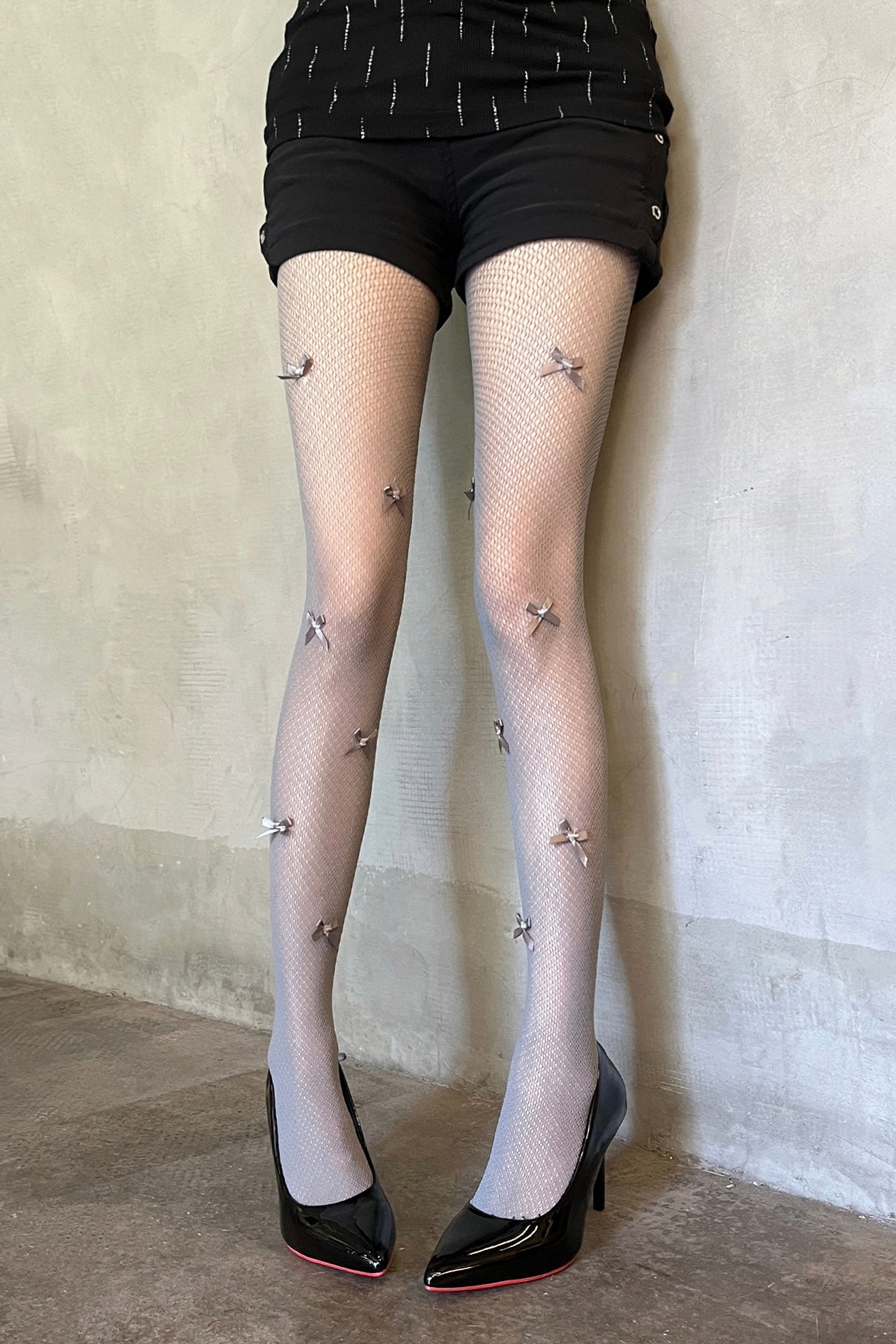 Ballet bow hollow pantyhose