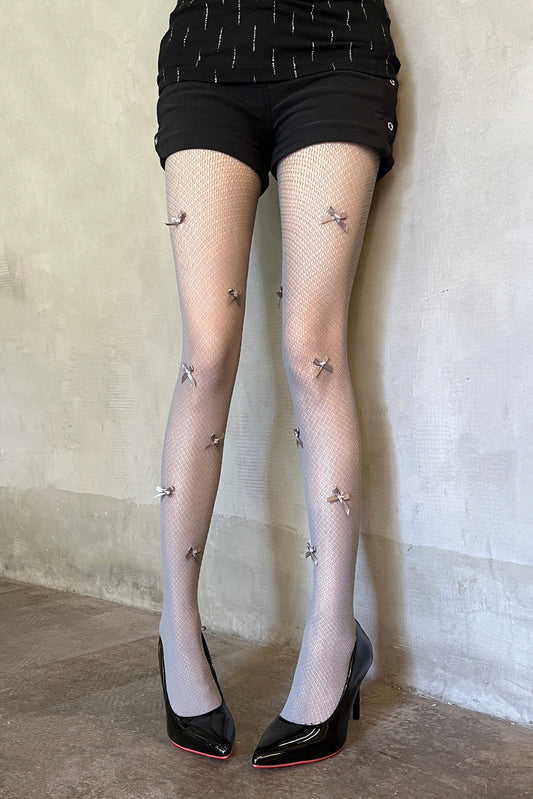 Ballet bow hollow pantyhose