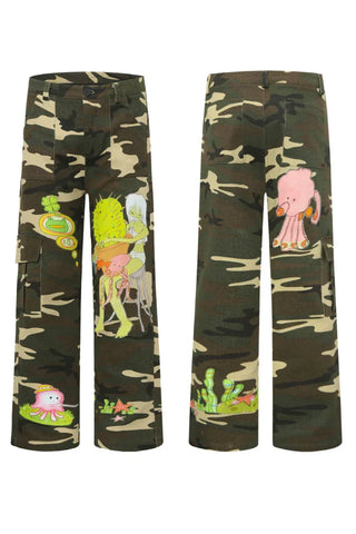 Octopus grass joint camouflage pants