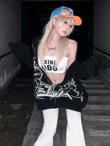 Black Rabbit Hoodie Jacket