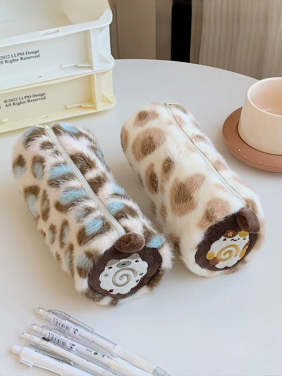 Fish board plush pencil case