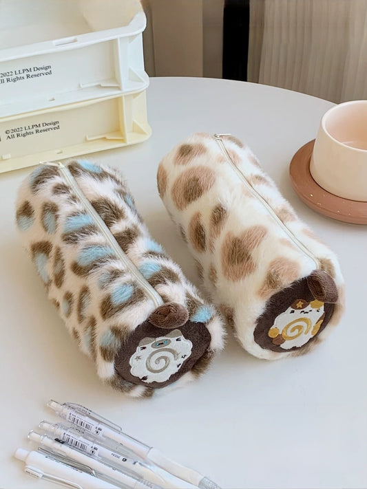 Fish board plush pencil case