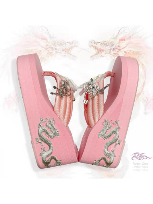 Oriental sweetheart thick soled slippers