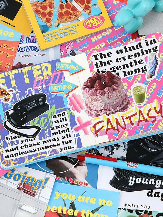 Eslite Time Never Stopped Series Material stickers book