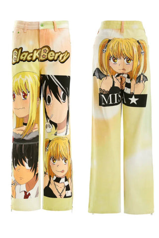 Misa heavy embroidered zip-up jeans