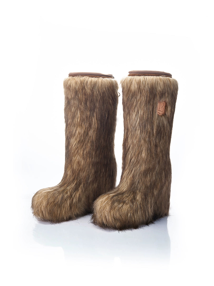 Fur series Eskimo fur boots height increasing
