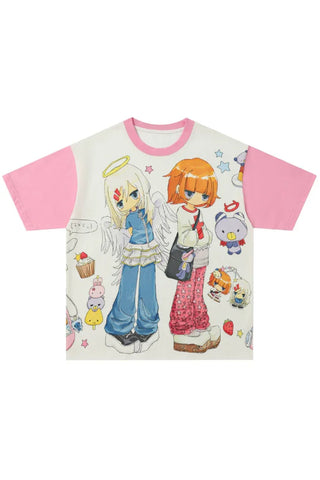 Doll Girl Loose Cotton Tee