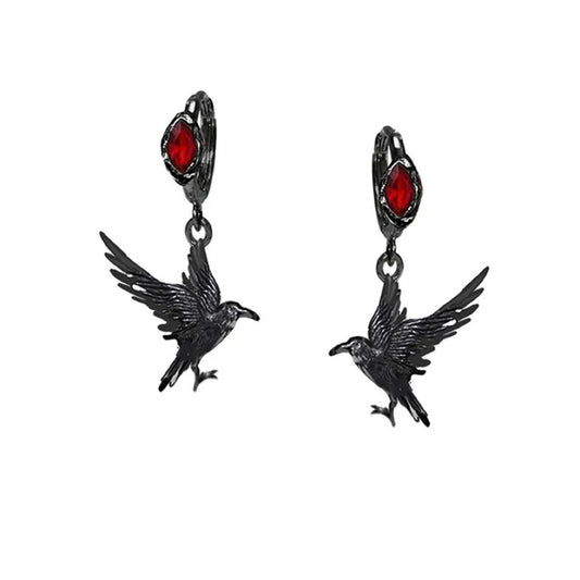 Qin Che Crow Earings