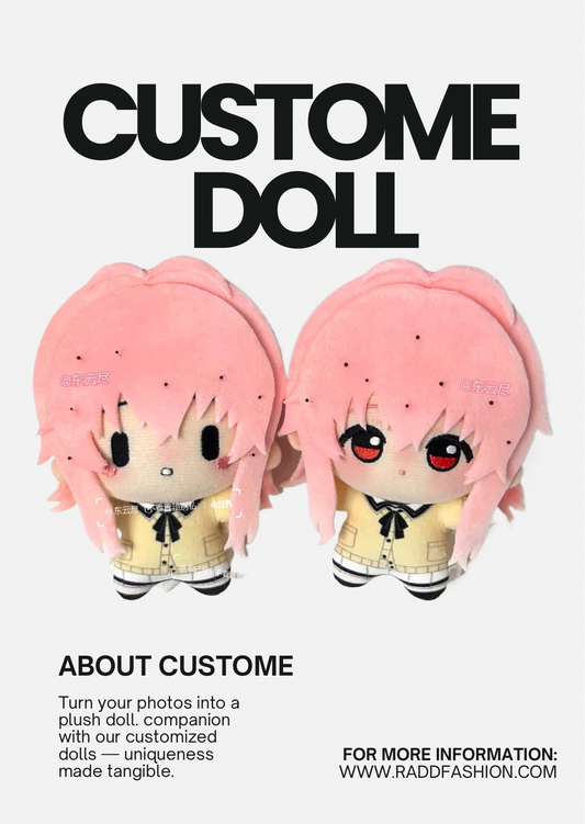 Custome your photo into plush doll