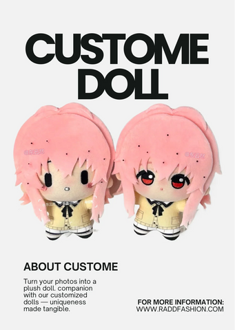 Custome your photo into plush doll