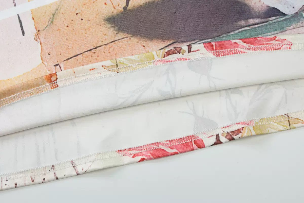 Flower print maxi dress