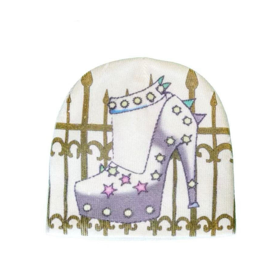 Drawing Print Knit Beanie