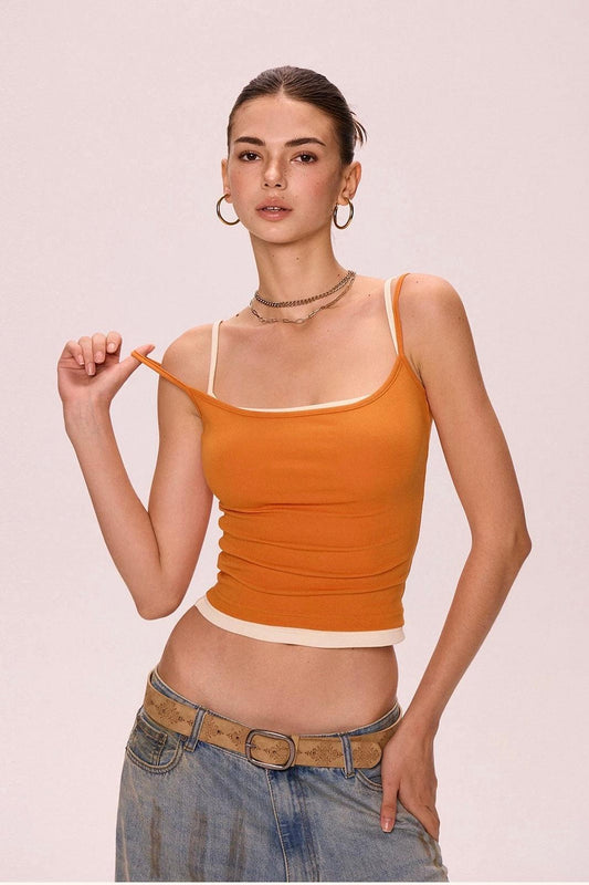 basic cami orange