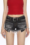 Willow nail washed shorts with frayed edges