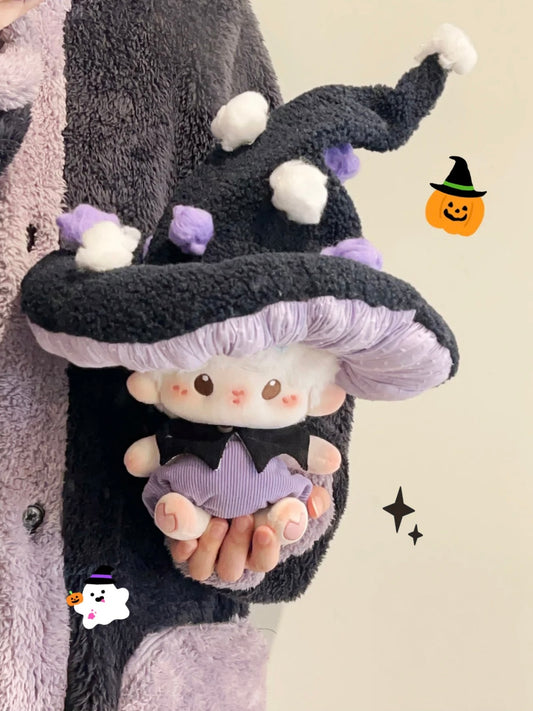 Purple Black Kawaii Plush Doll - Witch Hat Gift Box Stuffed Toy