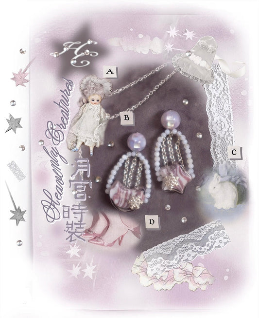 ~* Moon Palace Handbag *~Moon Palace Fashion Star Moon Style Snowflake Handbag Earrings