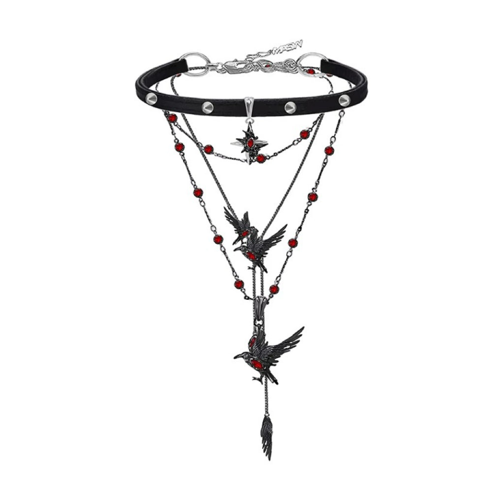 Qin Che Thorne Crow Stacks Necklace