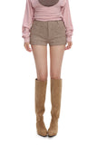 Oatmeal casual shorts