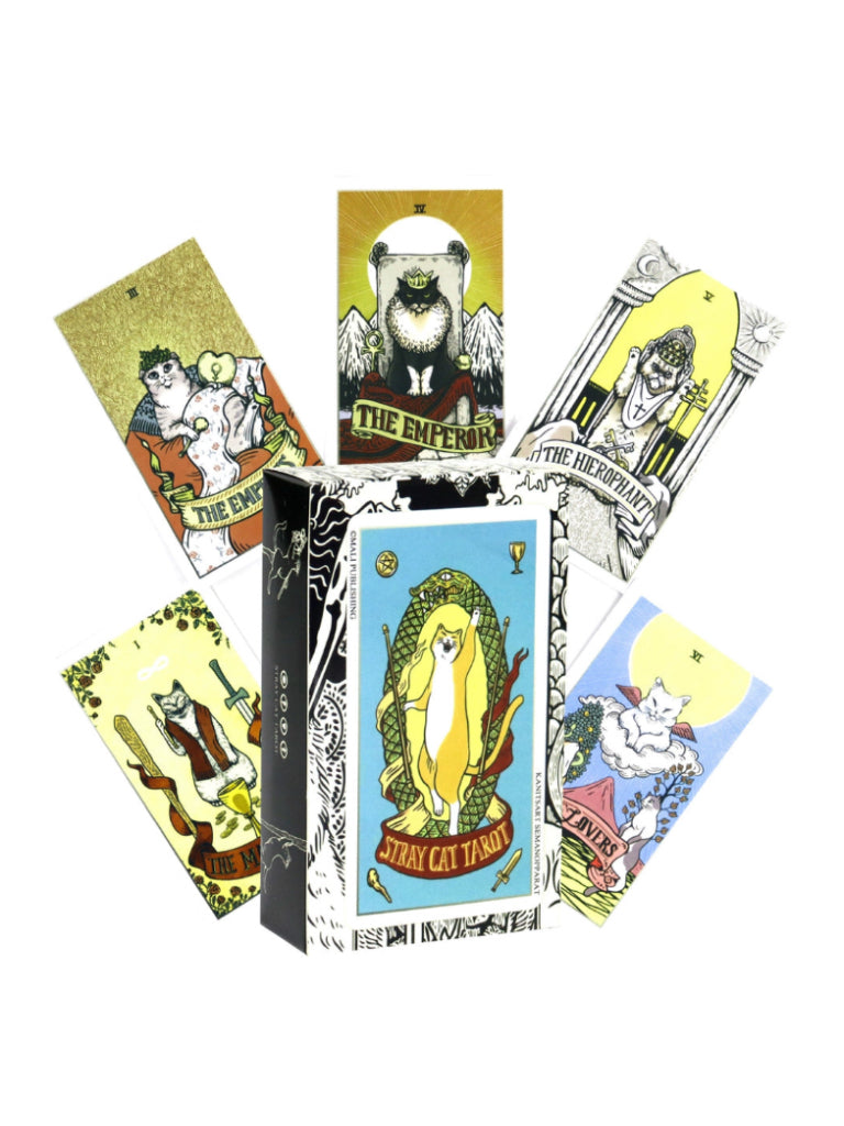Stray Cat Tarot with English paper guide